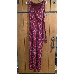 Mock Wrap Maxi Dress